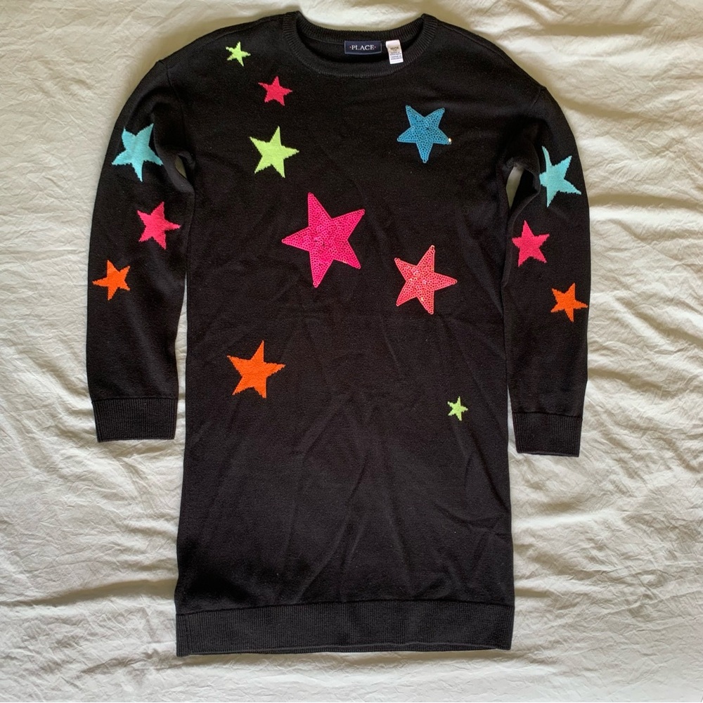 The Children’s Place Black Knit Sweater Dress